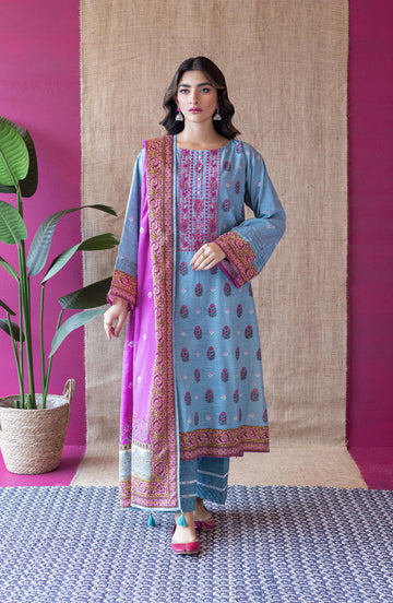 Orient OTL 22 138 Teal Khaddar Myreen Winter Collection 2022 Online Shopping